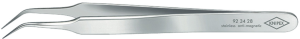 ESD precision tweezers, uninsulated, antimagnetic, stainless steel, 105 mm, 92 34 28