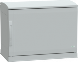 Control cabinet, (H x W x D) 500 x 750 x 420 mm, IP44, polyester, light gray, NSYPLAZT574G