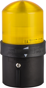 Permanent light, yellow, 250 VAC, BA15d, IP65/IP66
