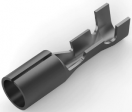 Round plug, Ø 3.96 mm, L 17.53 mm, uninsulated, straight, 0.3-0.8 mm², AWG 22-18, 42581-2