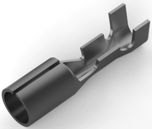 Round plug, Ø 3.96 mm, L 17.53 mm, uninsulated, straight, 0.3-0.8 mm², AWG 22-18, 42581-2