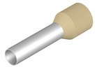 Insulated Wire end ferrule, 10 mm², 28 mm/18 mm long, ivory, 0565800000