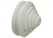Stepped cable gland, PVC, white