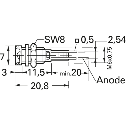 2662.1001 Mentor LED Spacer Image 2