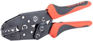 Ratchet crimping pliers for uninsulated connectors, 1.0-10 mm², AWG 16-8, C.K Tools, T3697A