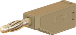 4 mm plug, solder connection, 1.0 mm², brown, 22.2626-27