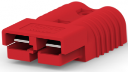 Plug/Socket connector, 2 pole, pitch 19.06 mm, straight, red, 1604044-3