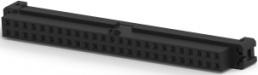 Socket header, 50 pole, pitch 2 mm, straight, black, 2-111623-6