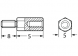 Hexagonal spacer bolt, External/Internal Thread, UNC4-40/UNC/4-40, 5 mm, brass