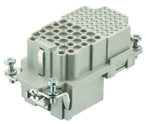 Socket contact insert, 10B, 87 pole, unequipped, crimp connection, with PE contact, 09380873101
