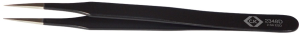 ESD precision tweezers, uninsulated, antimagnetic, stainless steel, 120 mm, T2348D