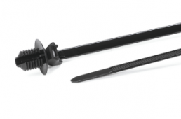 Cable tie outside serrated, polyamide, (L x W) 163 x 4.6 mm, bundle-Ø 1 to 35 mm, black, -40 to 105 °C