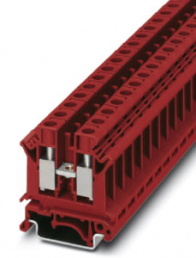 Through terminal block, screw connection, 0.5-16 mm², 1 pole, 57 A, 8 kV, red, 3022315