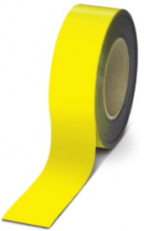 Magnetic sign, 50 mm, tape yellow, 15 m, 1014317