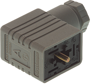Valve connector, DIN shape B, 2 pole + PE, 250 V, 0.25-1.5 mm², 934456106