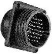 Plug housing, 24 pole, pin connection, straight, 213866-1