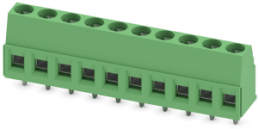 PCB terminal, 10 pole, pitch 5 mm, AWG 26-14, 17.5 A, screw connection, green, 1730094