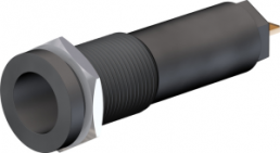 4 mm socket, flat plug connection, mounting Ø 12.2 mm, CAT IV, black, 66.9427-21