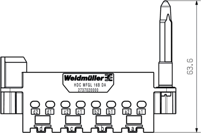 2737020000 Weidmüller Housings for HDC Connectors Image 2