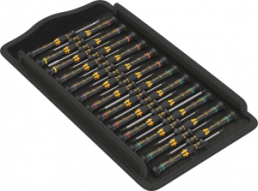 ESD screwdriver kit, PH0, PH00, PH000, T1, T2, T3, T4, T5, 0.8 mm, 1.5 mm, Phillips/slotted/hexagon/TORX, 5134019001