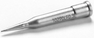 Soldering tip, pencil point, Ø 5.2 mm, (T x L x W) 0.3 x 34.5 x 5.2 mm, 0102PDLF03L/SB