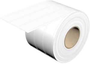Polyester Label, (L x W) 100 x 20 mm, white, Roll with 1500 pcs