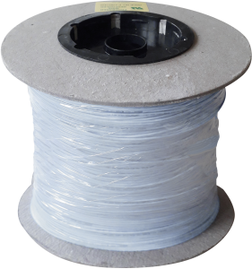 PVC-switching strand, UL-Style 1007/1569, 0.09 mm², AWG 28, white, outer Ø 1.2 mm