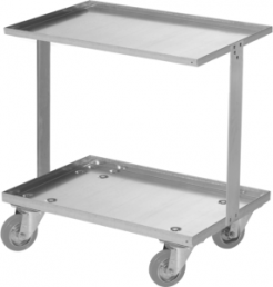 ESD transport trolley for euro containers, 2 tiers, (L x W) 605 x 405 mm, H-216 32395-2