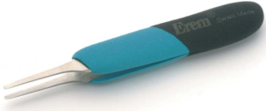ESD precision tweezers, antimagnetic, stainless steel, 120 mm, E2ASA