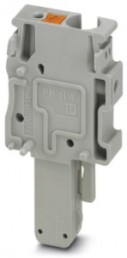 Plug, push-in connection, 0.2-6.0 mm², 1 pole, 32 A, 8 kV, gray, 3211977