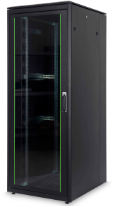 42 HE network cabinet, (H x W x D) 2053 x 800 x 1000 mm, IP20, sheet steel, black, DN-19 42U-8/10-B-1