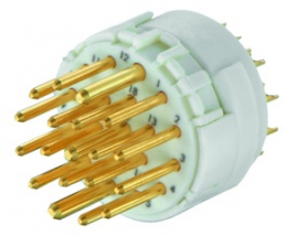 Plug contact insert, 16 pole, solder cup, straight, 09151192602