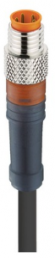 Sensor actuator cable, M8-cable plug, straight to open end, 4 pole, 2 m, PVC, black, 4 A, 934636872