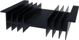 Extruded heatsink, 100 x 120 x 32 mm, 3 to 1.6 K/W, black anodized