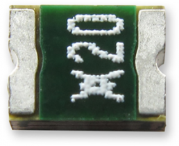 PTC fuse, resettable, SMD 1210, 6 V (DC), 100 A, 4 A (trip), 2 A (hold), RF1512-000