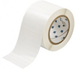 Polyester Label, (L x W) 25.4 x 9.53 mm, white, Roll with 10000 pcs