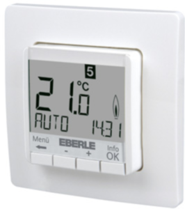 Clock thermostat, 230 VAC, 5 to 30 °C, white, 527820455100