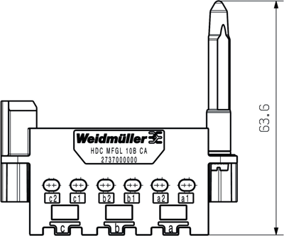 2737000000 Weidmüller Housings for HDC Connectors Image 2