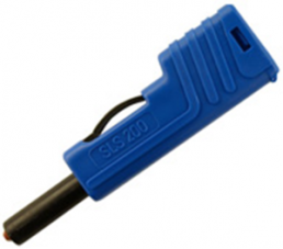 4 mm plug, screw connection, 2.5 mm², CAT O, blue, SLS 200 BL