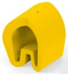 PVC cable maker, imprint ".", (L) 4.5 mm, max. bundle Ø 4 mm, yellow, EC5408-000