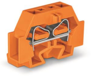 2-wire terminal, 1 pole, 0.08-4.0 mm², clamping points: 2, orange, cage clamp, 24 A