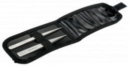 ESD precision tweezers (2 tweezers), uninsulated, antimagnetic, stainless steel, 120 mm, 9858