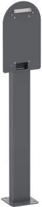 Evlink pedestal for 1 wallbox, Pro AC series