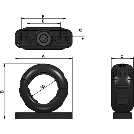 15040442201 Flexa Cable Holders Image 2
