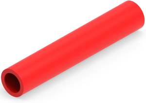 Butt connectorwith insulation, 0.26-1.65 mm², AWG 22 to 16, red, 27.05 mm