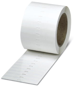 Polyester Label, (L x W) 19 x 6 mm, white, Roll with 1000 pcs