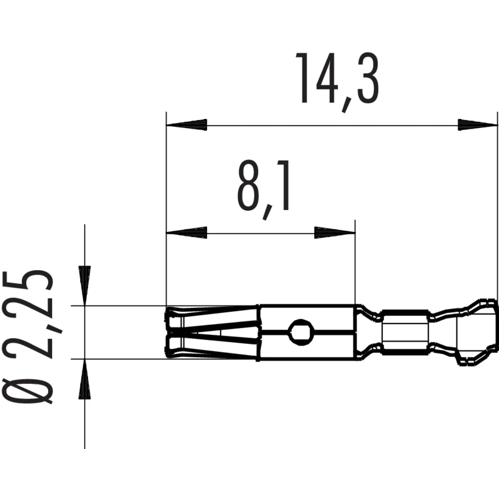 61 0797 098 00 binder Crimp Contacts Image 2