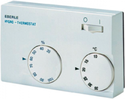Hygro-thermostat, 35 to 100 %, +10 to +35 °C, 1 CO contact, 127.5 x 75 x 27 mm, HYG-E 7001