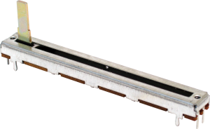 Carbon slide potentiometer, 10 kΩ, 0.25 W, linear, solder pin, PTA6043-2015DPB103
