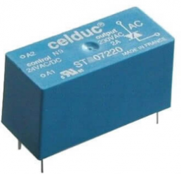 Solid state relay, 12-30 VAC/VDC, DC on/off, 0-30 VDC, 2.5 A, PCB mounting, STD07205